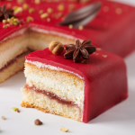 Luxurious marsipan cake red