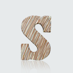 Feestelijke Chocoladeletter - S melk