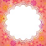 Marsepeintaart Flower power - met eigen tekst