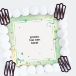 Marsepeintaart Confetti - met eigen tekst