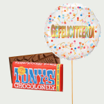 Congratulations with Tony's Chocolonely milk