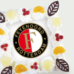 Whipped cream cake Feyenoord