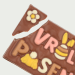 Chocoladereep Vrolijk Pasen