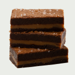 Brownies originals, double chocolates, karamel-zeezout & M&M's
