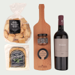 Italian snack package red wine