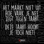 Deze taart hoort je niet!