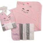 Cadeauset badcape roze