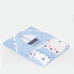 Cadeauset badcape blauw