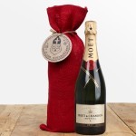 Moët & Chandon met jute zak