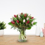 Boeket Dani rood-roze